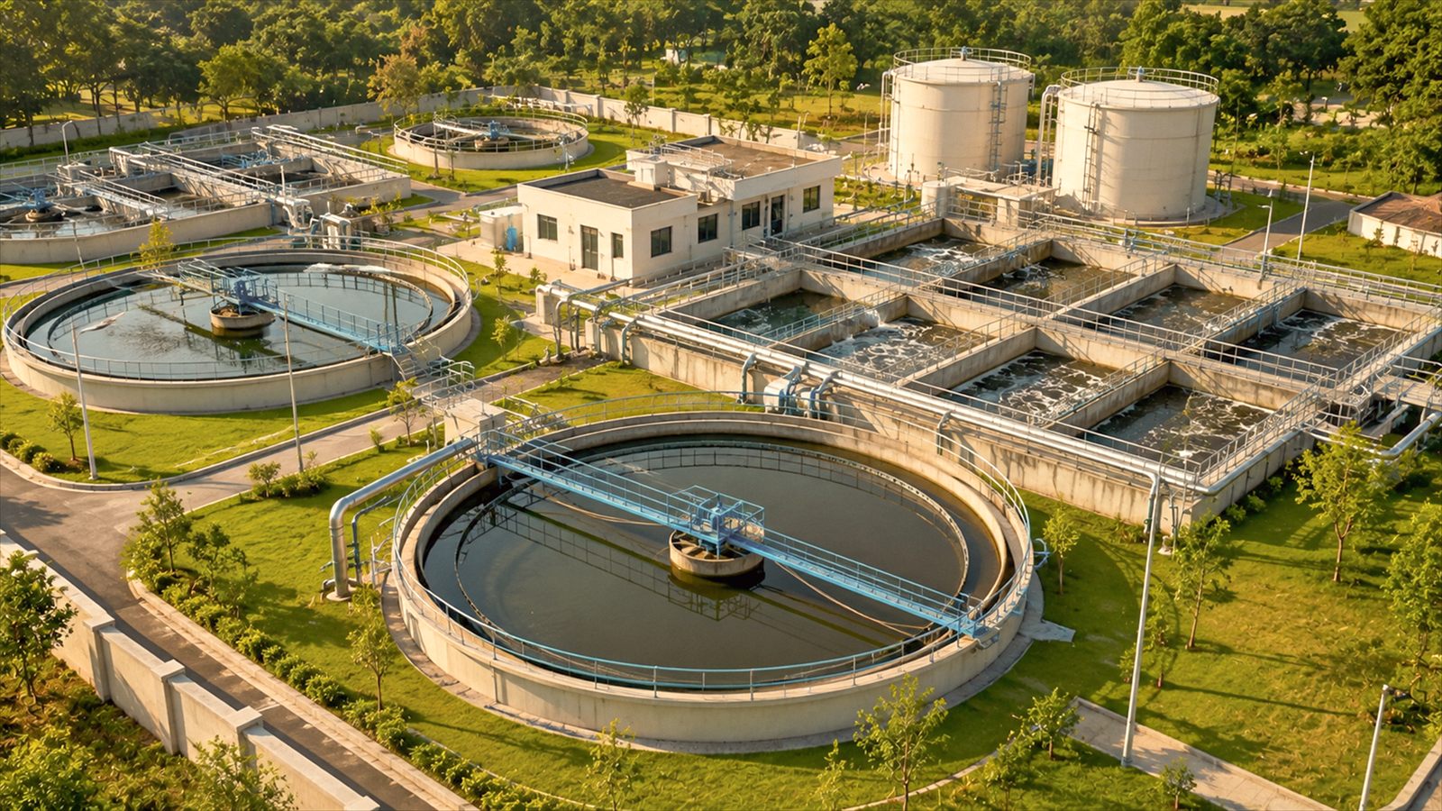 Sewage treatment plant for Ocean Wave premium plots in Madambakkam